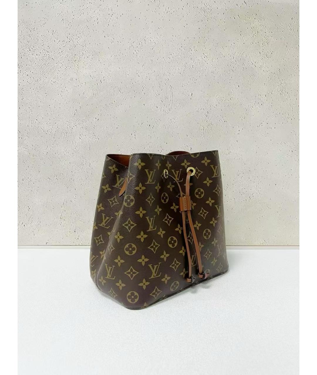LOUIS VUITTON Коричневая канва сумка через плечо, фото 4