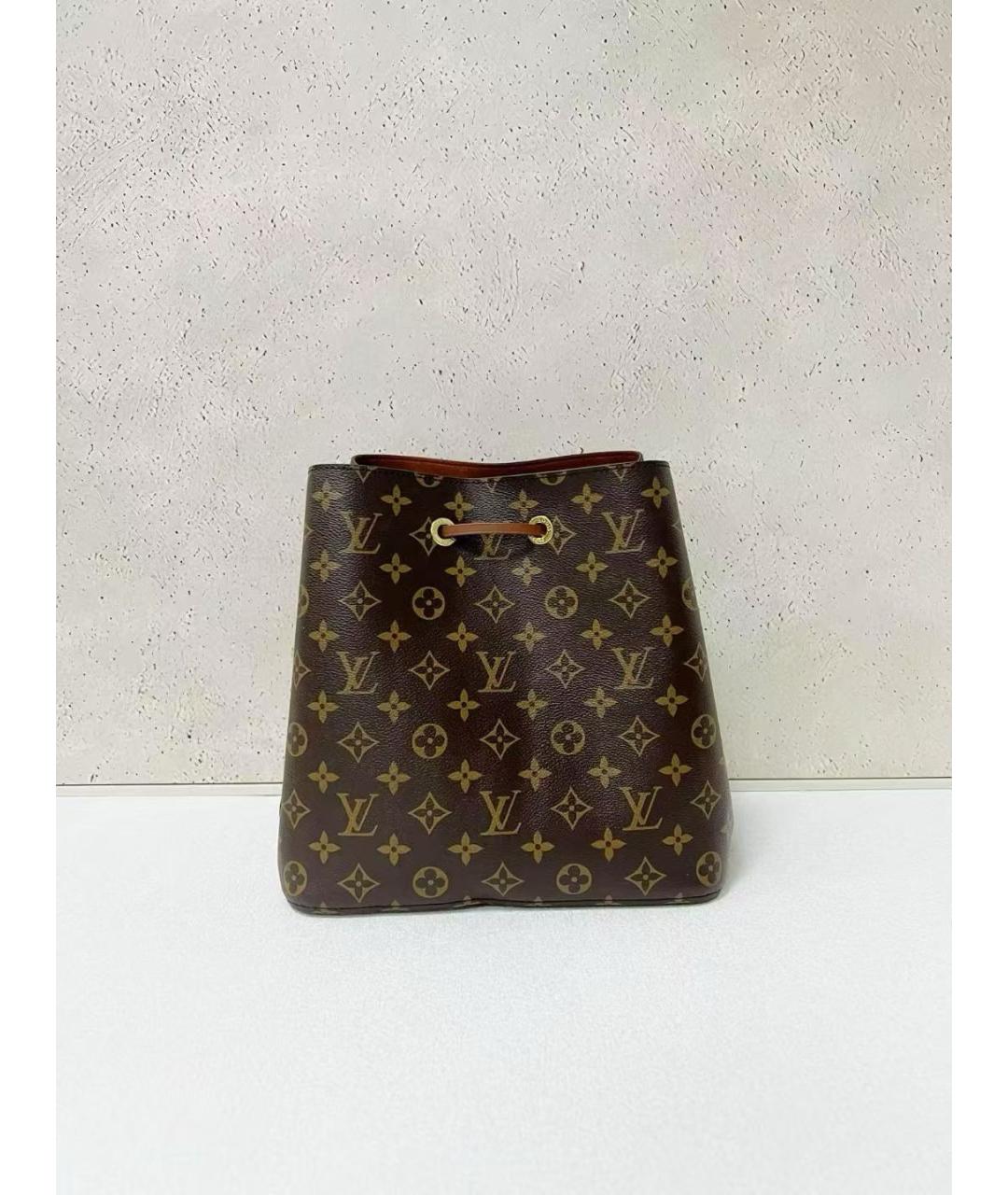 LOUIS VUITTON Коричневая канва сумка через плечо, фото 2
