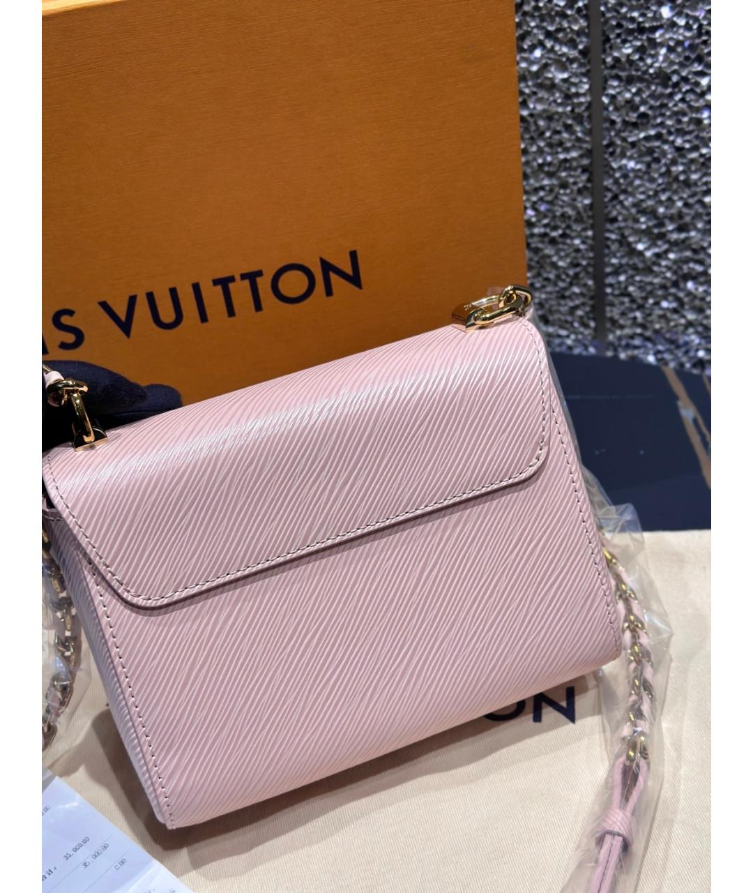 LOUIS VUITTON Розовая кожаная сумка через плечо, фото 5
