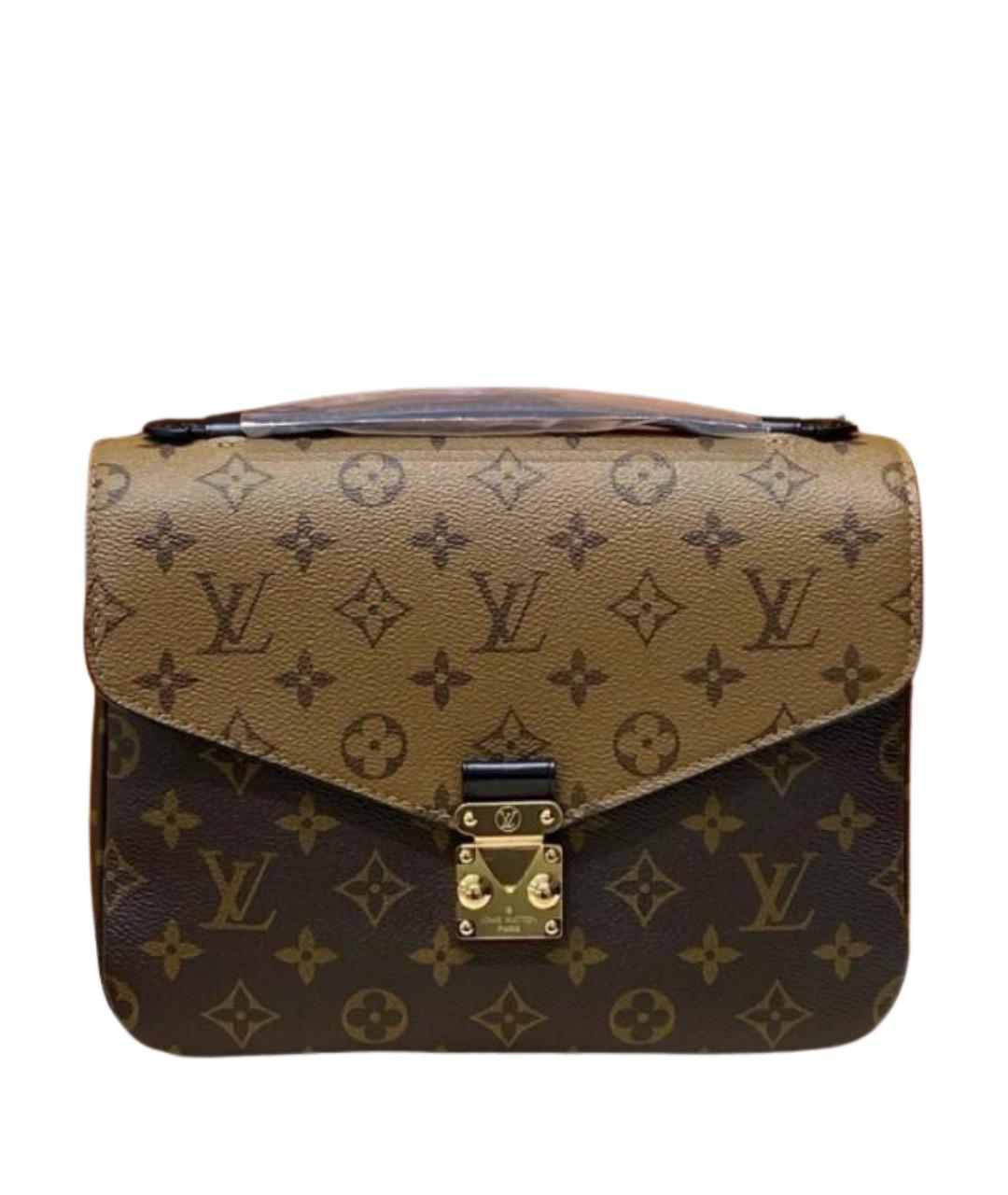 LOUIS VUITTON Коричневая канва сумка с короткими ручками, фото 1