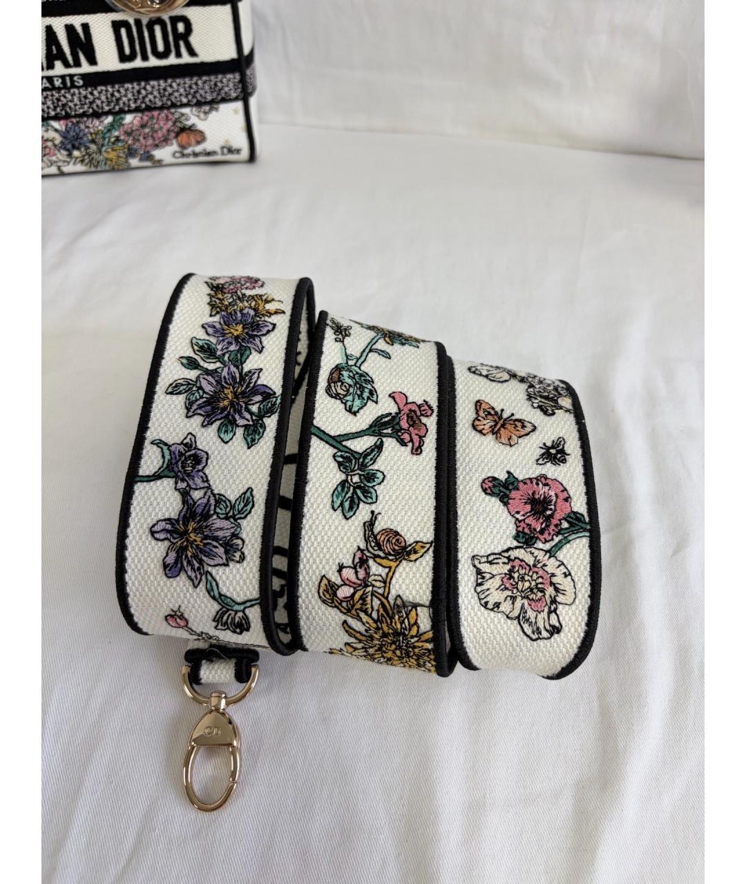 CHRISTIAN DIOR Белая деним сумка с короткими ручками, фото 8