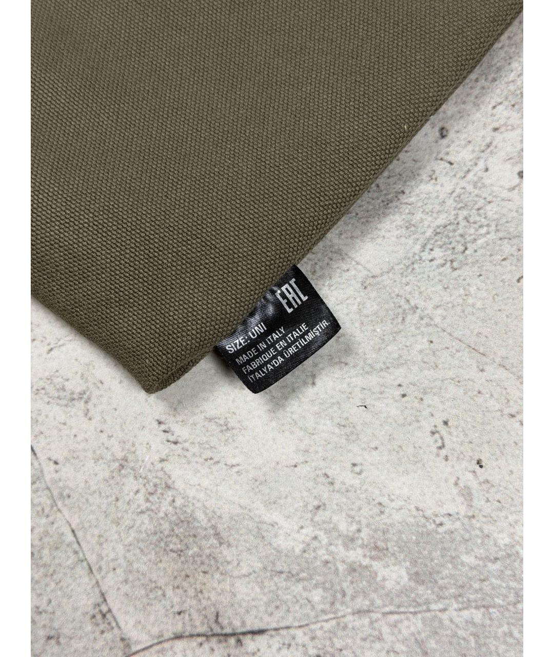 MM6 MAISON MARGIELA Хаки хлопковая сумка тоут, фото 7