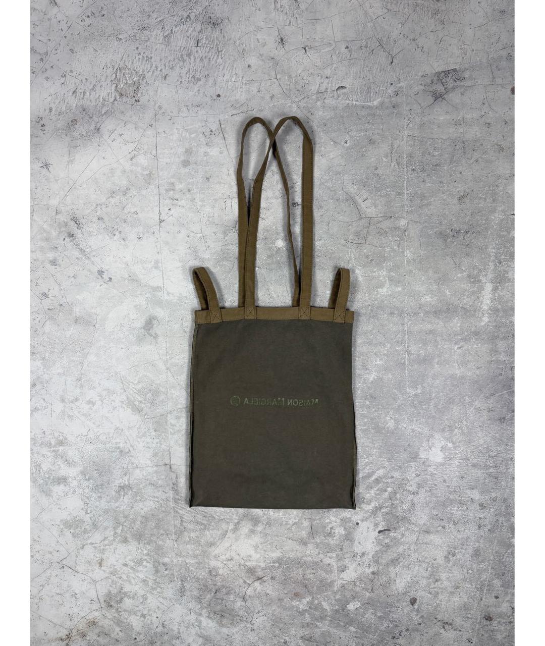 MM6 MAISON MARGIELA Хаки хлопковая сумка тоут, фото 9