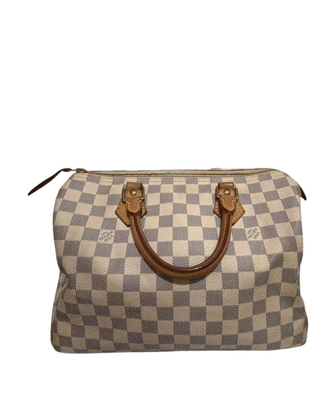 LOUIS VUITTON Бежевая кожаная сумка с короткими ручками, фото 1