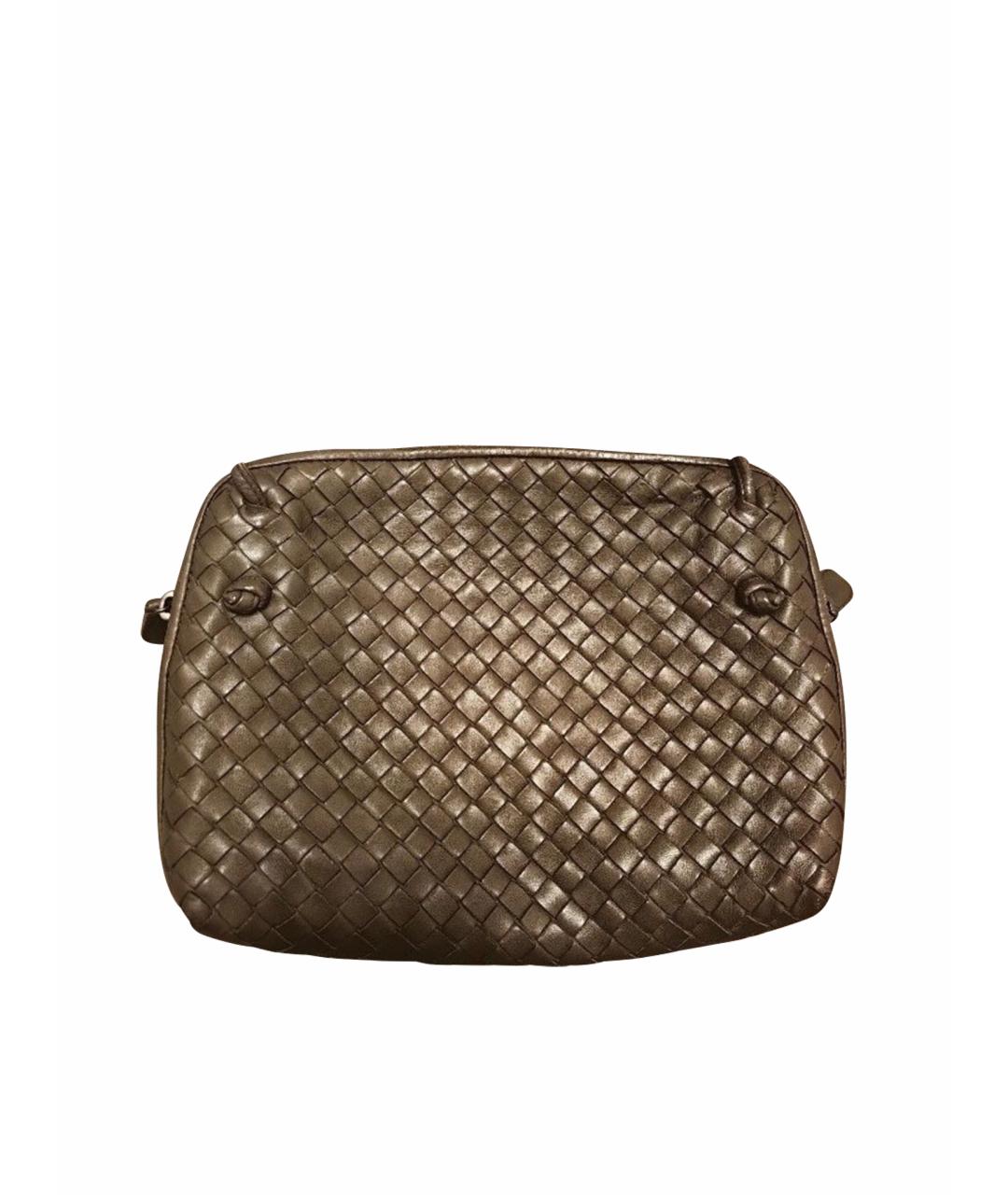 BOTTEGA VENETA Коричневая кожаная сумка через плечо, фото 1