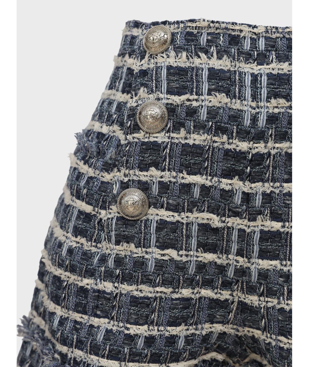 BALMAIN Серые твидовые шорты, фото 3