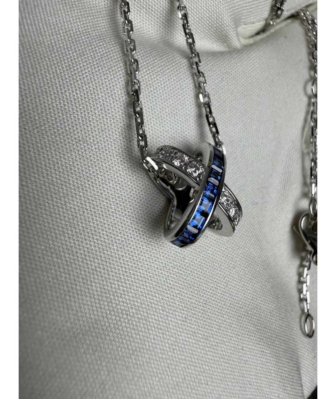 CHAUMET Синяя подвеска из белого золота, фото 3