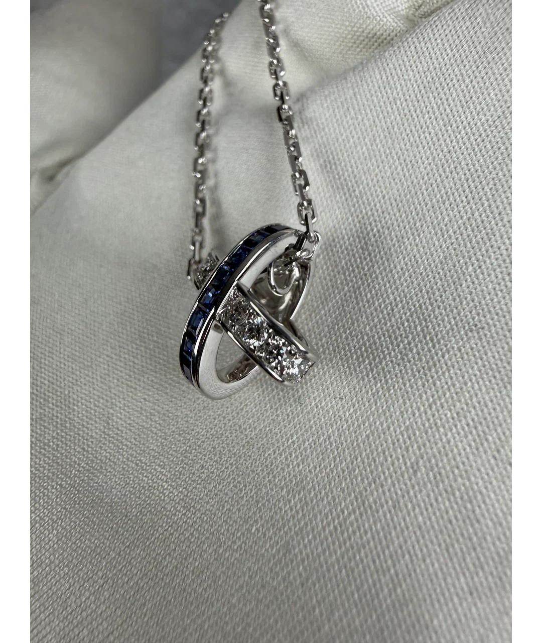 CHAUMET Синяя подвеска из белого золота, фото 4