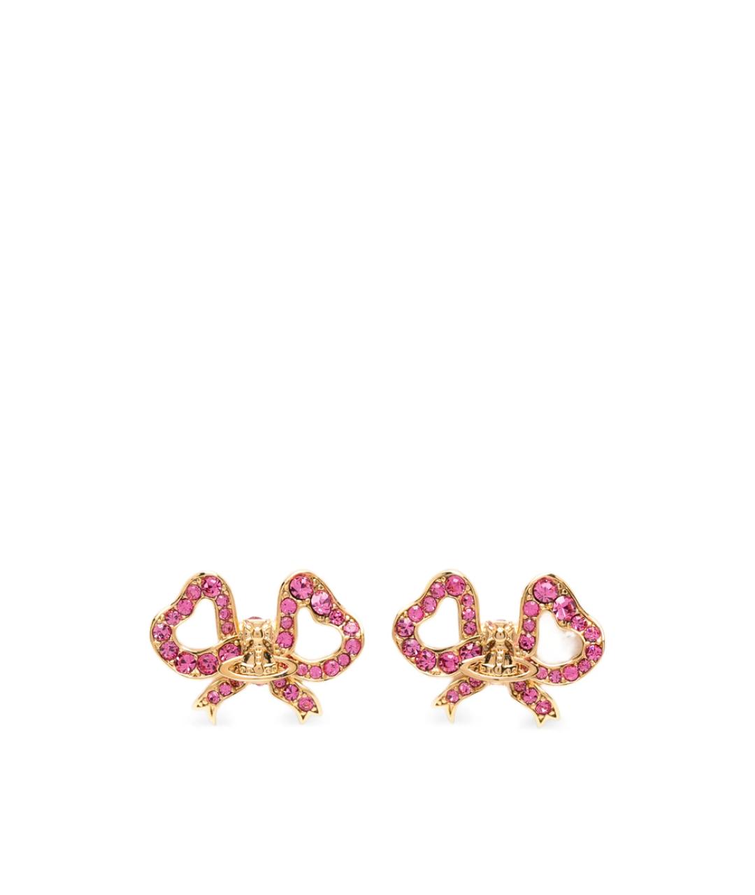 VIVIENNE WESTWOOD Розовые металлические серьги, фото 1