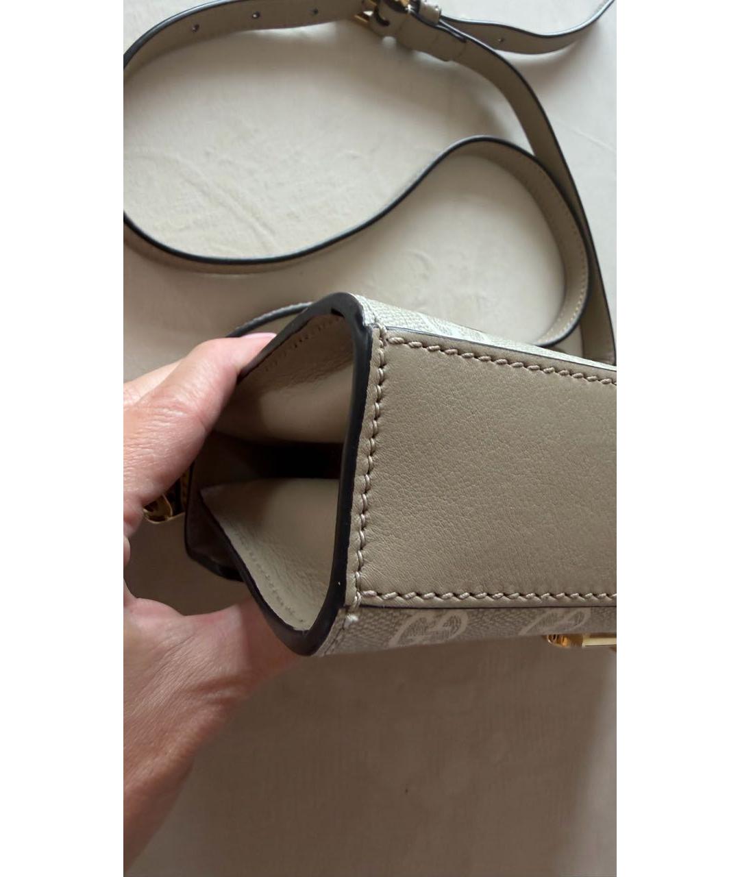 GUCCI Бежевая канва сумка через плечо, фото 2