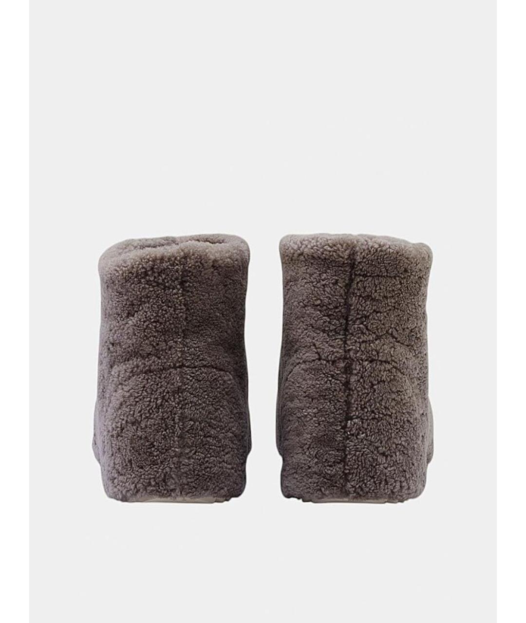 BALMAIN Серые ботинки, фото 3