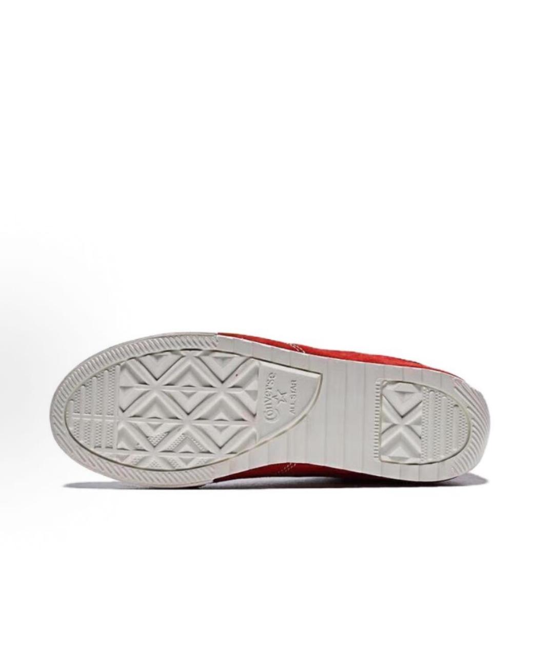 CONVERSE Бордовые кожаные кеды, фото 5