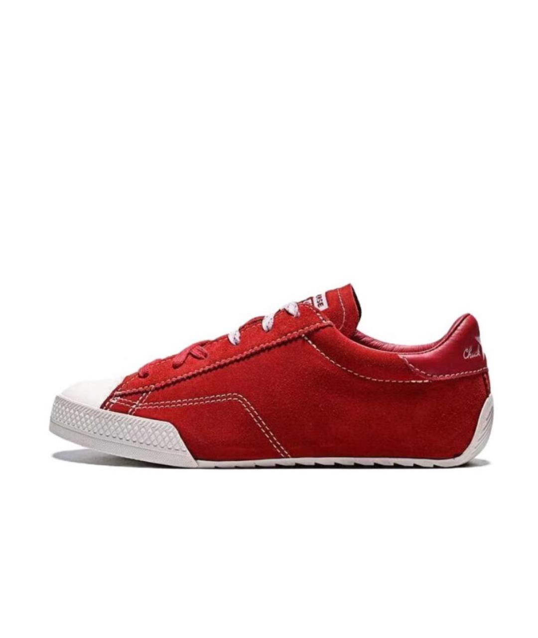 CONVERSE Бордовые кожаные кеды, фото 2
