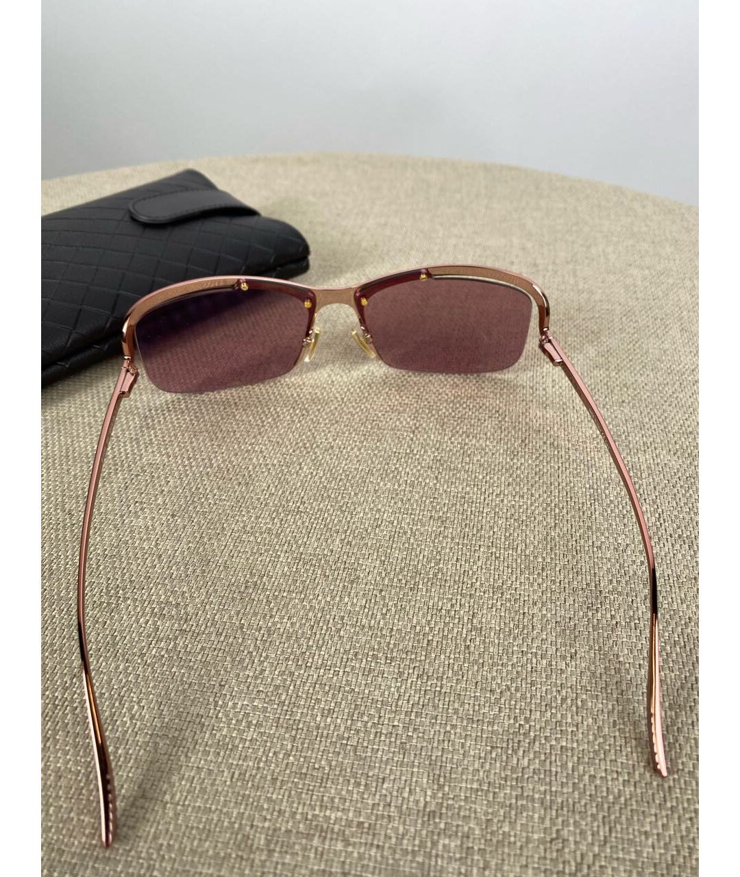 BOTTEGA VENETA Розовые солнцезащитные очки, фото 2