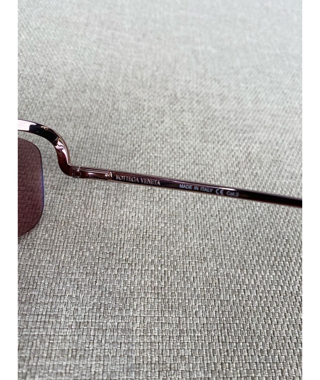 BOTTEGA VENETA Розовые солнцезащитные очки, фото 5