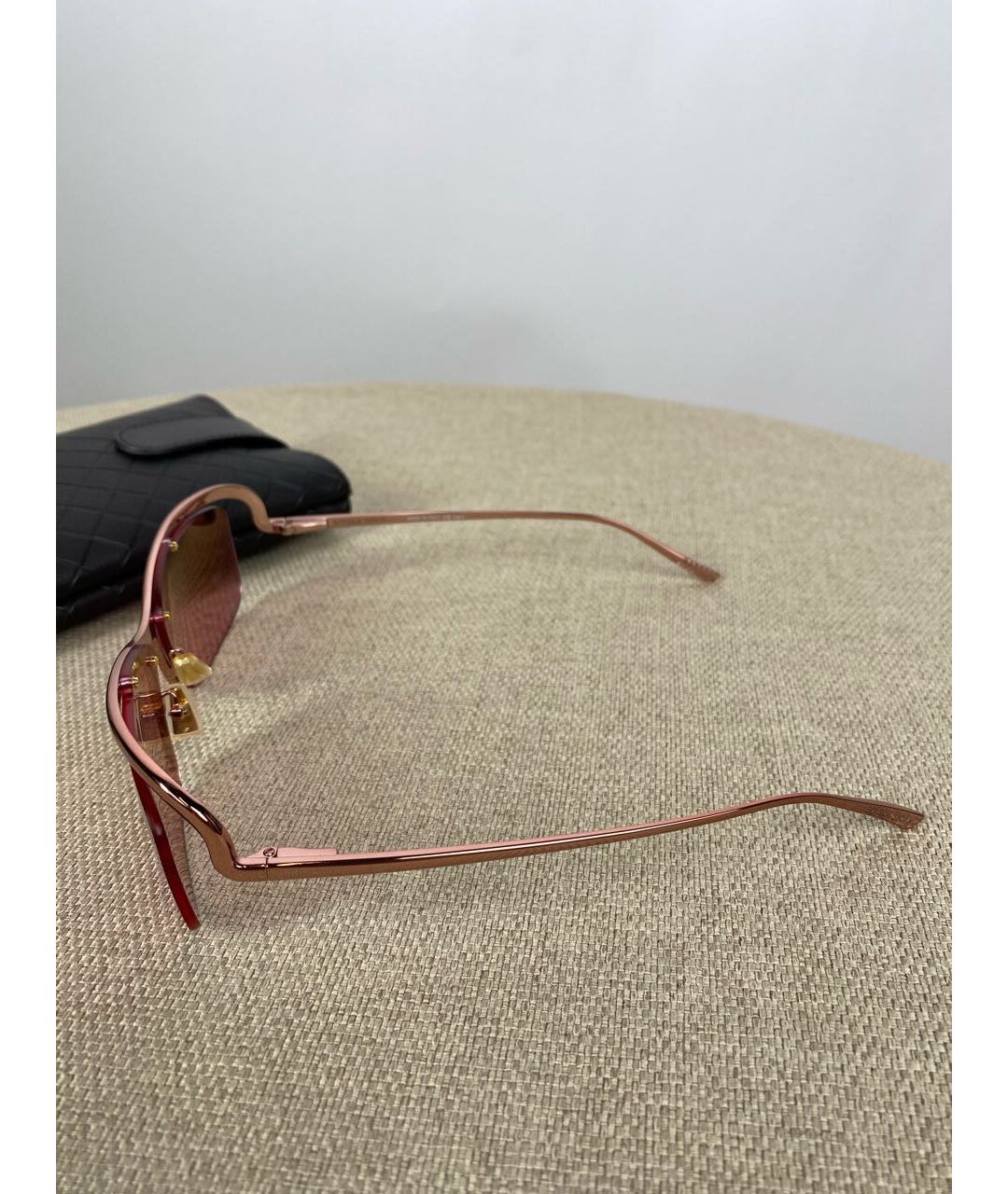 BOTTEGA VENETA Розовые солнцезащитные очки, фото 3