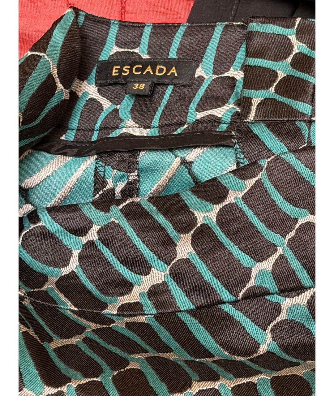 ESCADA Зеленые вискозные прямые брюки, фото 3