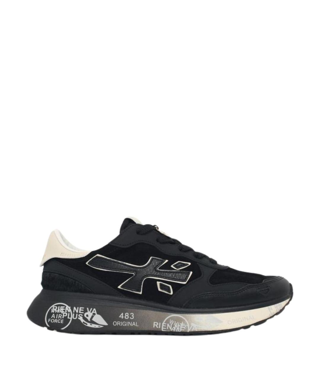 PREMIATA Черные замшевые кроссовки, фото 1