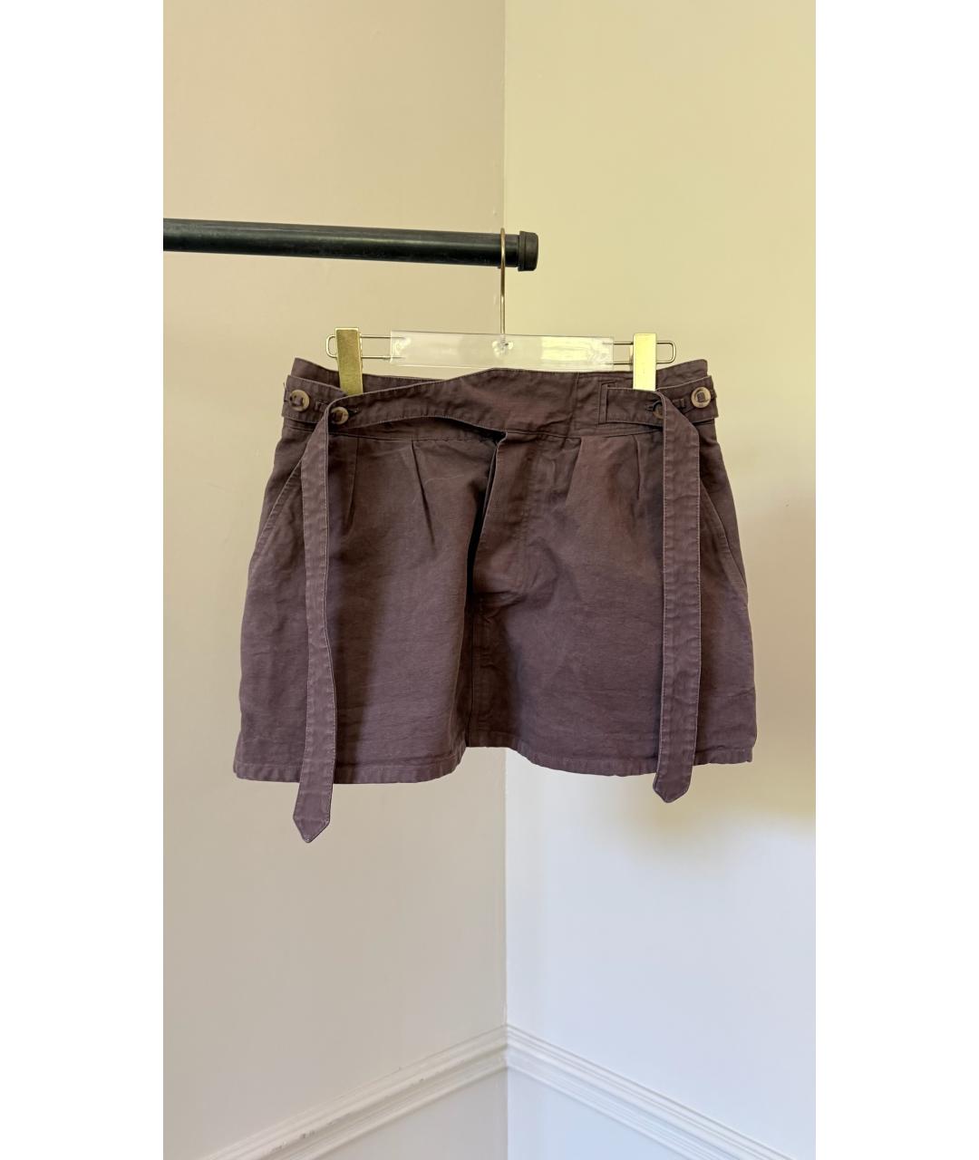 MARNI Коричневая юбка мини, фото 10