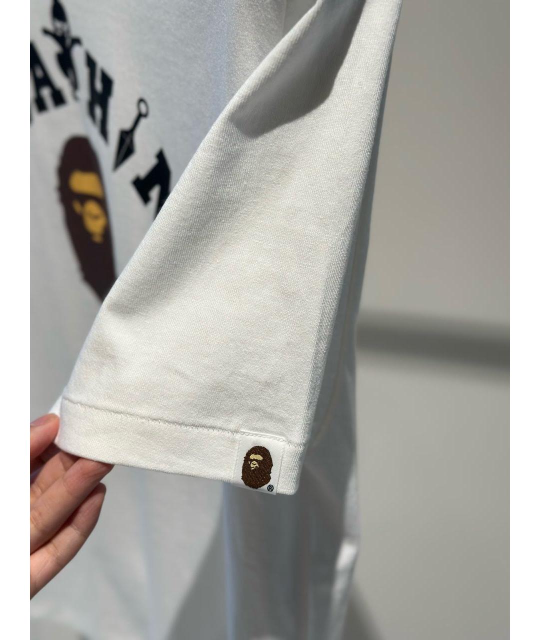 BAPE Белая хлопковая футболка, фото 3