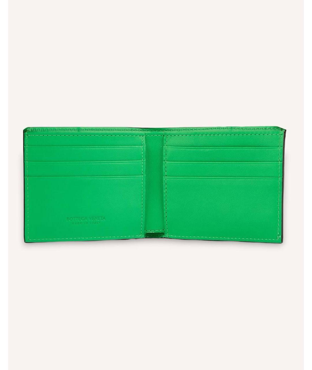 BOTTEGA VENETA Черный кожаный кошелек, фото 3