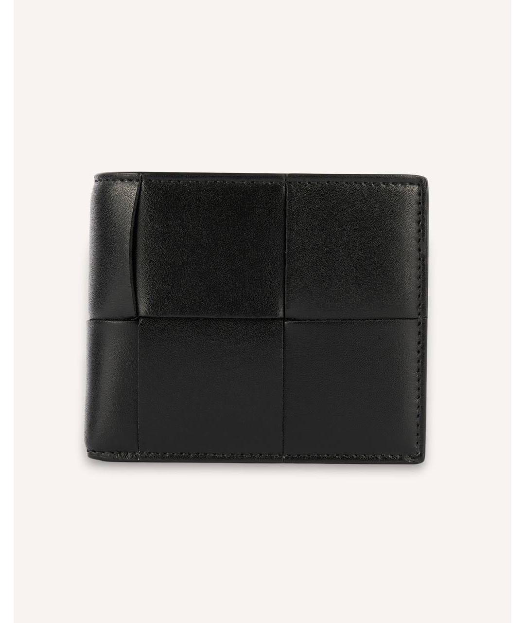 BOTTEGA VENETA Черный кожаный кошелек, фото 4