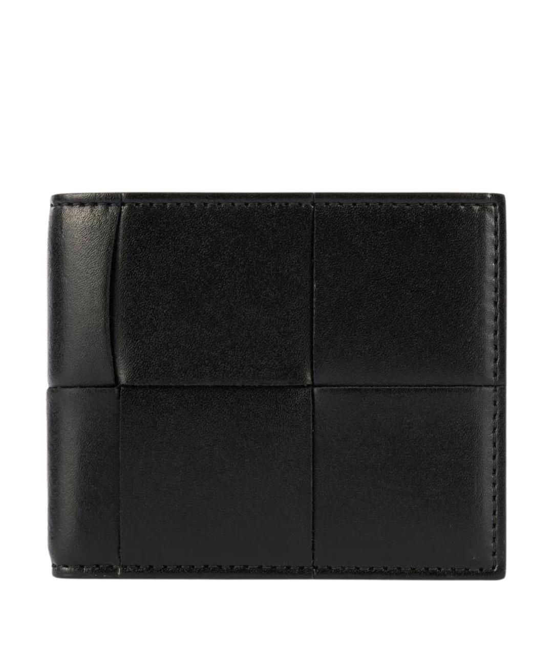 BOTTEGA VENETA Черный кожаный кошелек, фото 1