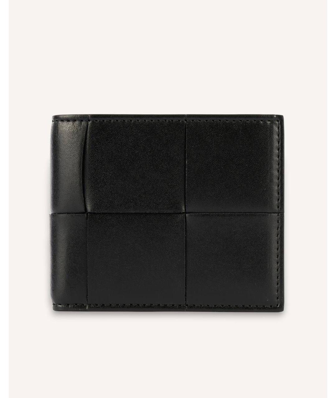 BOTTEGA VENETA Черный кожаный кошелек, фото 4