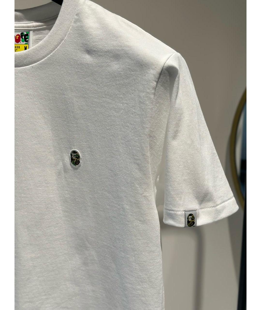 BAPE Белая хлопковая футболка, фото 3