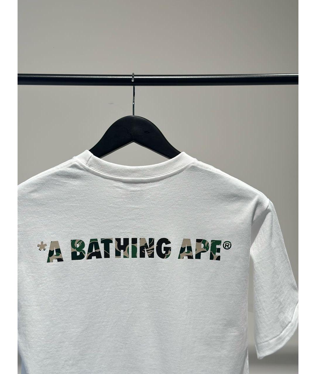 BAPE Белая хлопковая футболка, фото 2