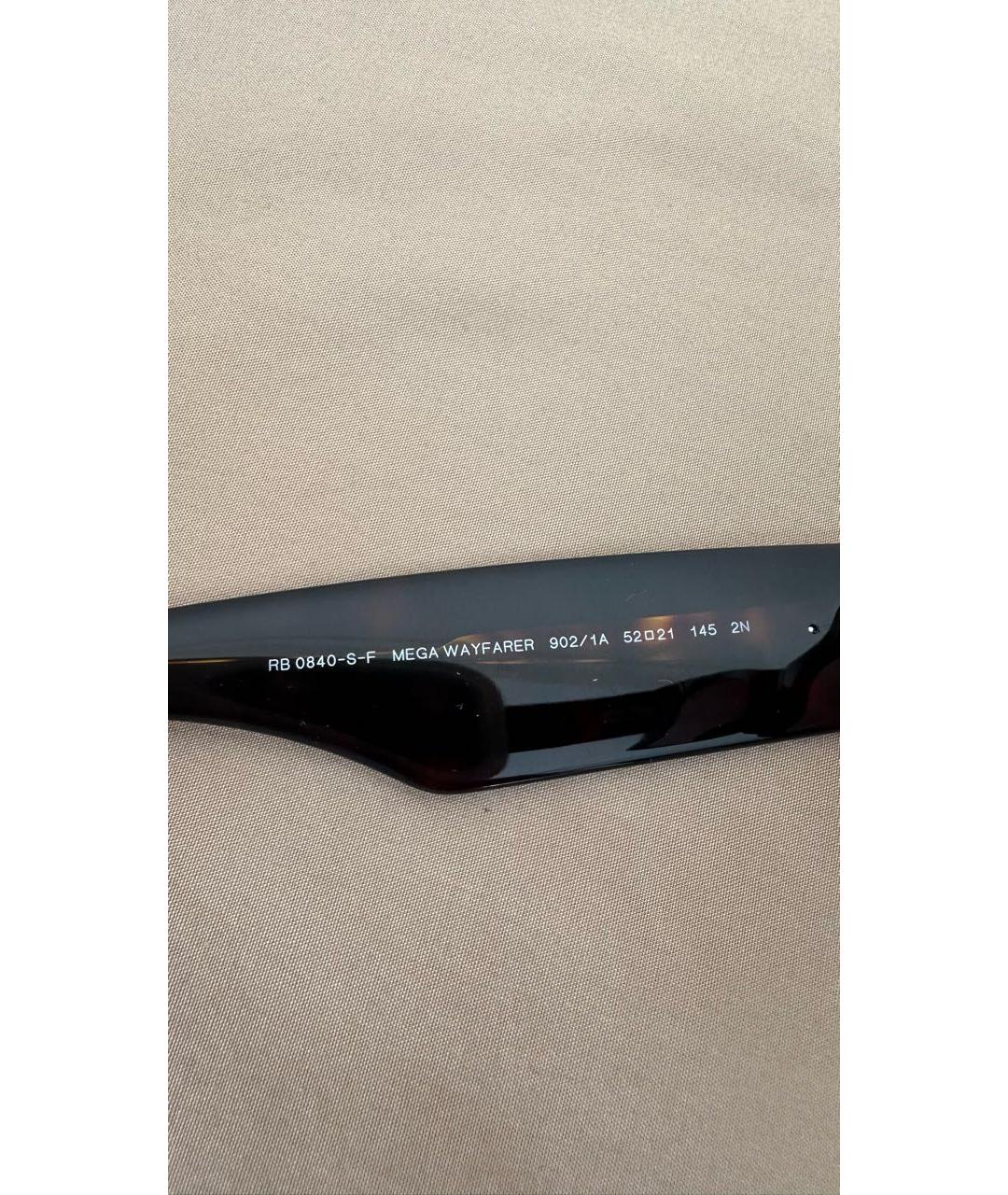 RAY BAN Коричневые пластиковые солнцезащитные очки, фото 6