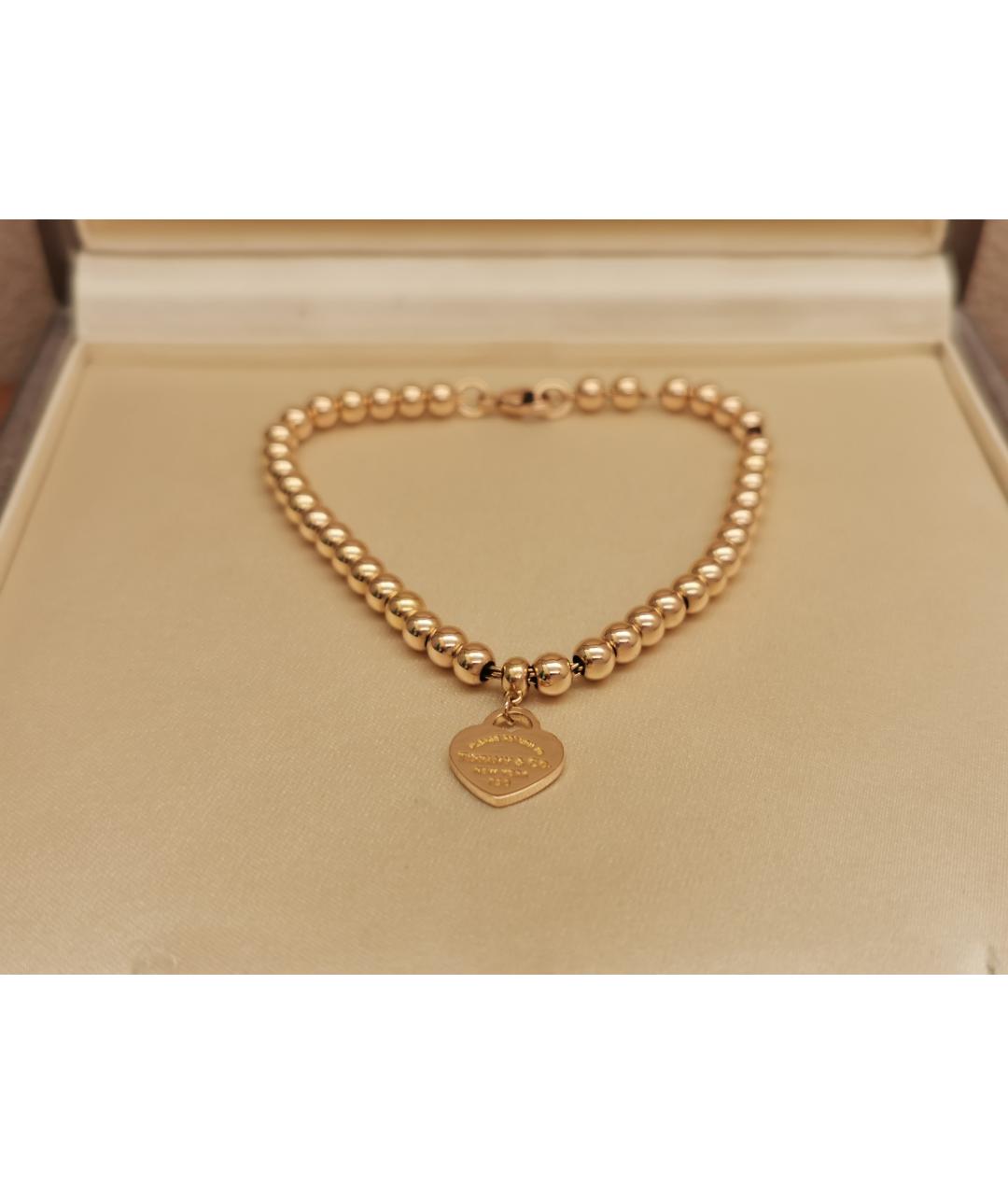 TIFFANY&CO Золотой браслет из розового золота, фото 10