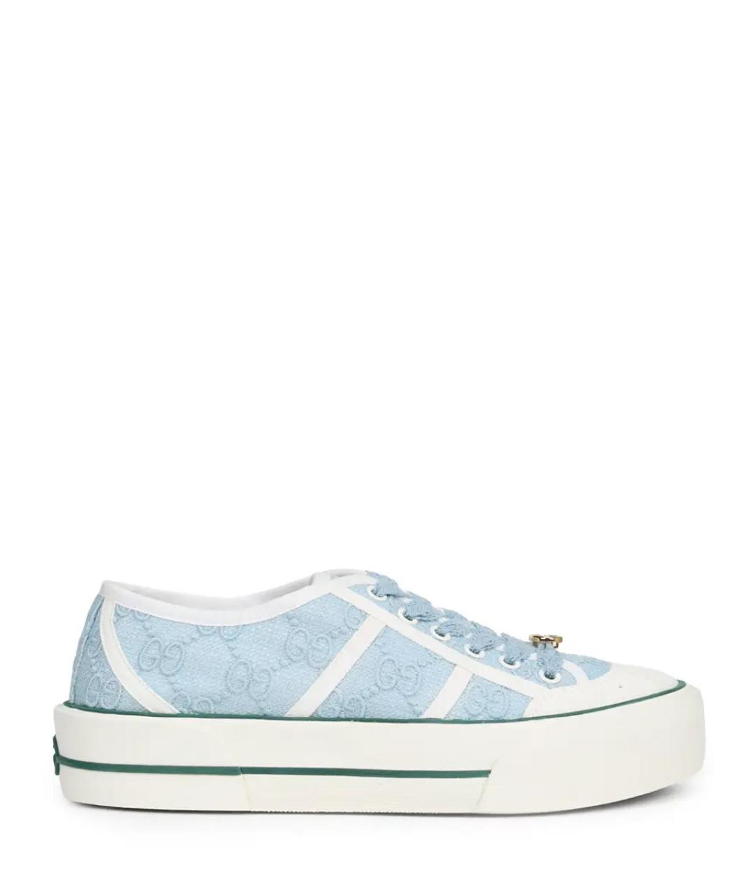GUCCI Голубые кеды, фото 1