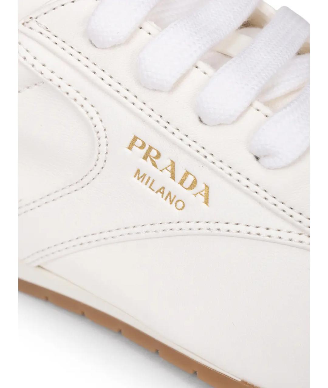 PRADA Белые кроссовки, фото 5