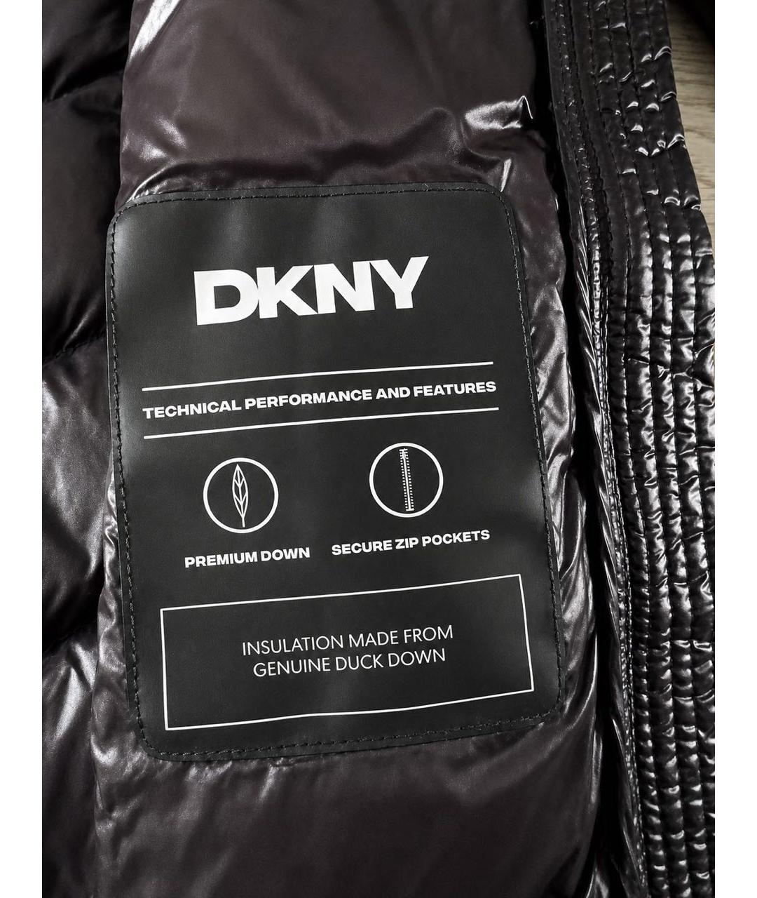 DKNY Черная нейлоновая куртка, фото 4