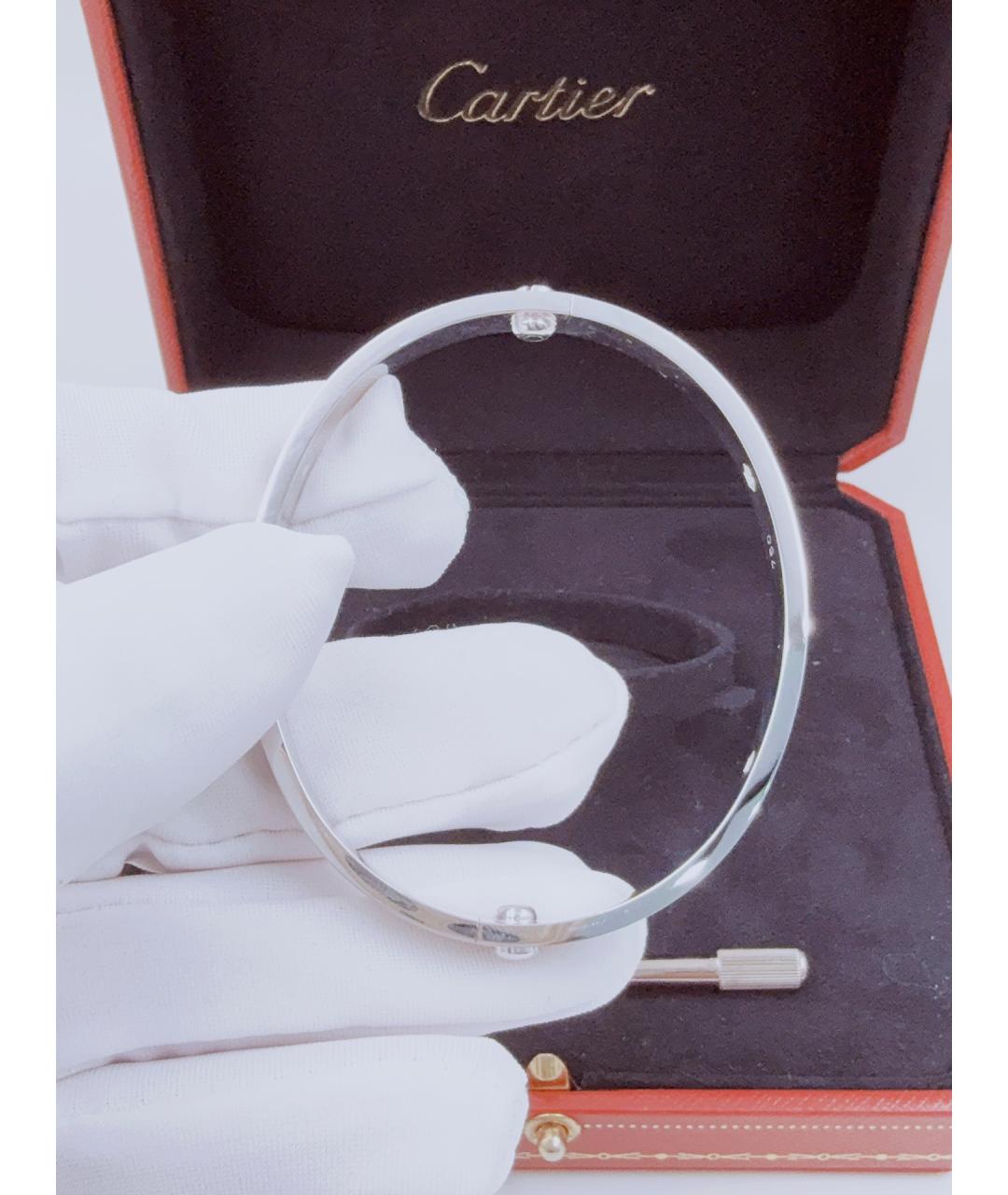CARTIER Серебряный браслет из белого золота, фото 5