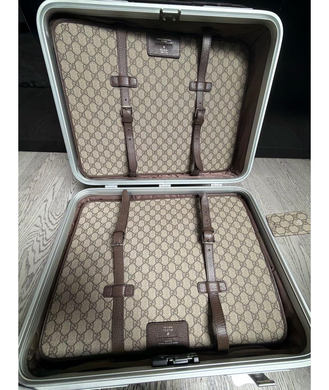 GUCCI Серый чемодан, фото 4