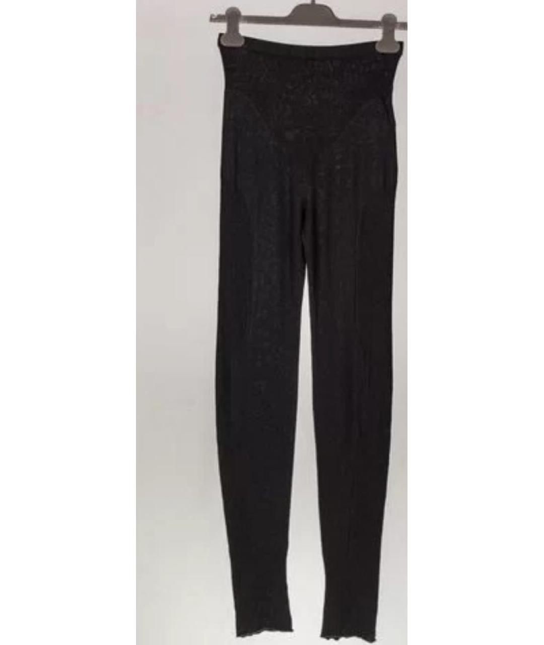 RICK OWENS Черные шерстяные брюки узкие, фото 2