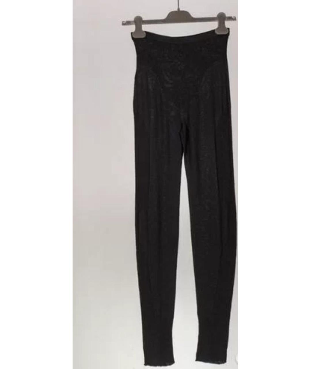 RICK OWENS Черные шерстяные брюки узкие, фото 5