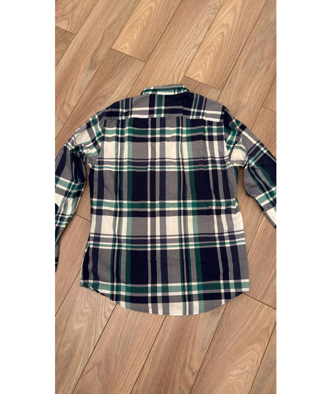TOMMY HILFIGER Зеленая хлопковая кэжуал рубашка, фото 2