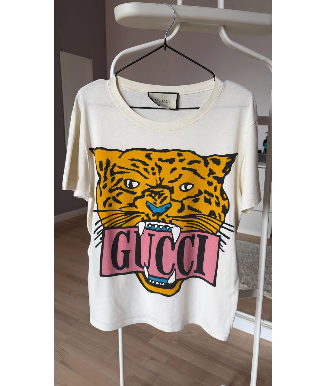 GUCCI Бежевая футболка, фото 6