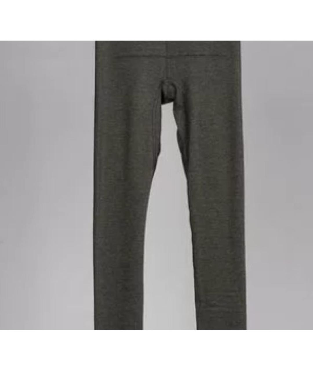 RICK OWENS Серые шерстяные брюки узкие, фото 4