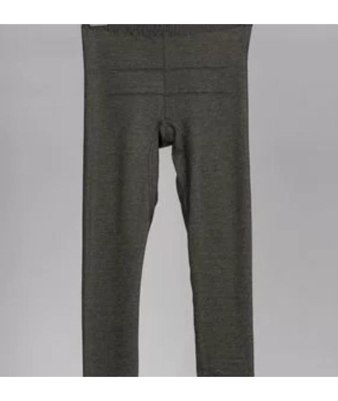 RICK OWENS Серые шерстяные брюки узкие, фото 3