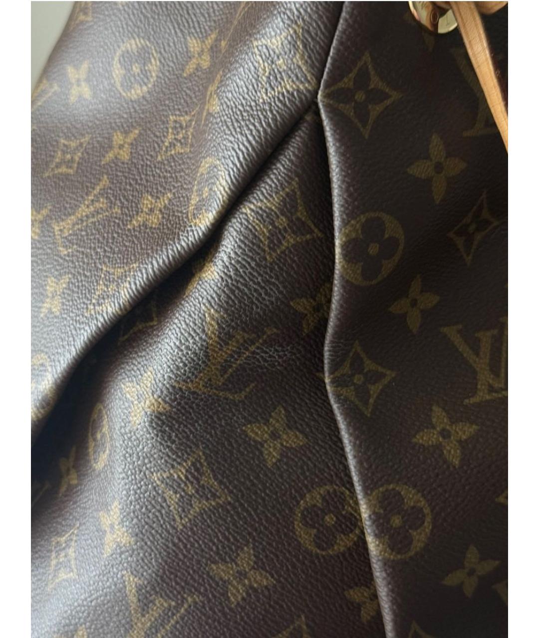 LOUIS VUITTON Коричневая канва сумка через плечо, фото 6