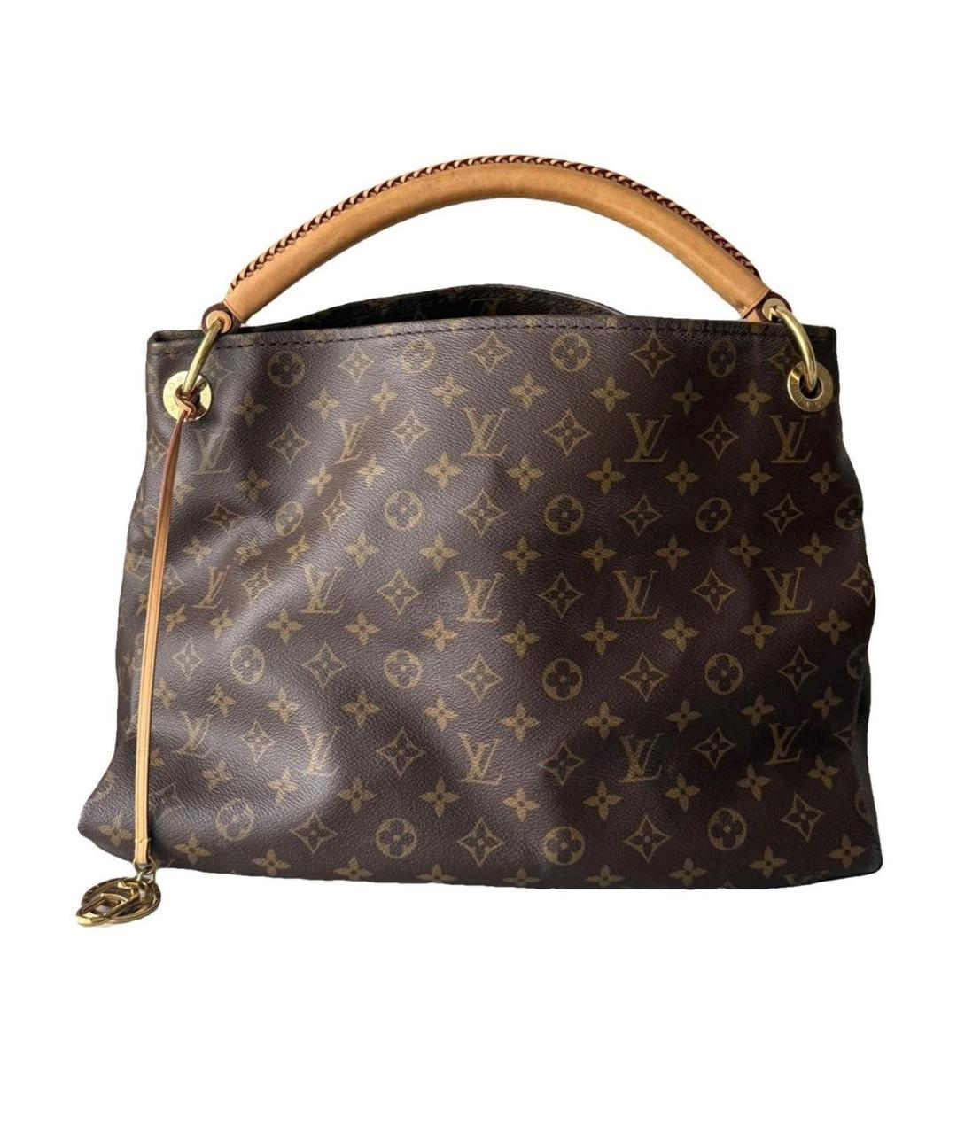 LOUIS VUITTON Коричневая канва сумка через плечо, фото 1