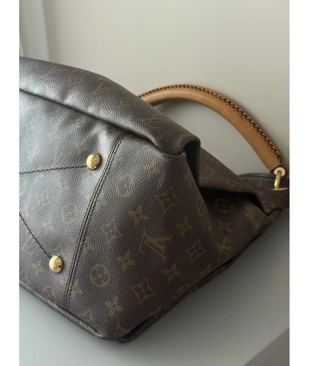 LOUIS VUITTON Коричневая канва сумка через плечо, фото 2