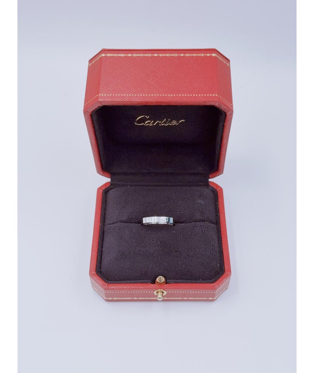 CARTIER Серебряное платиновое кольцо, фото 7