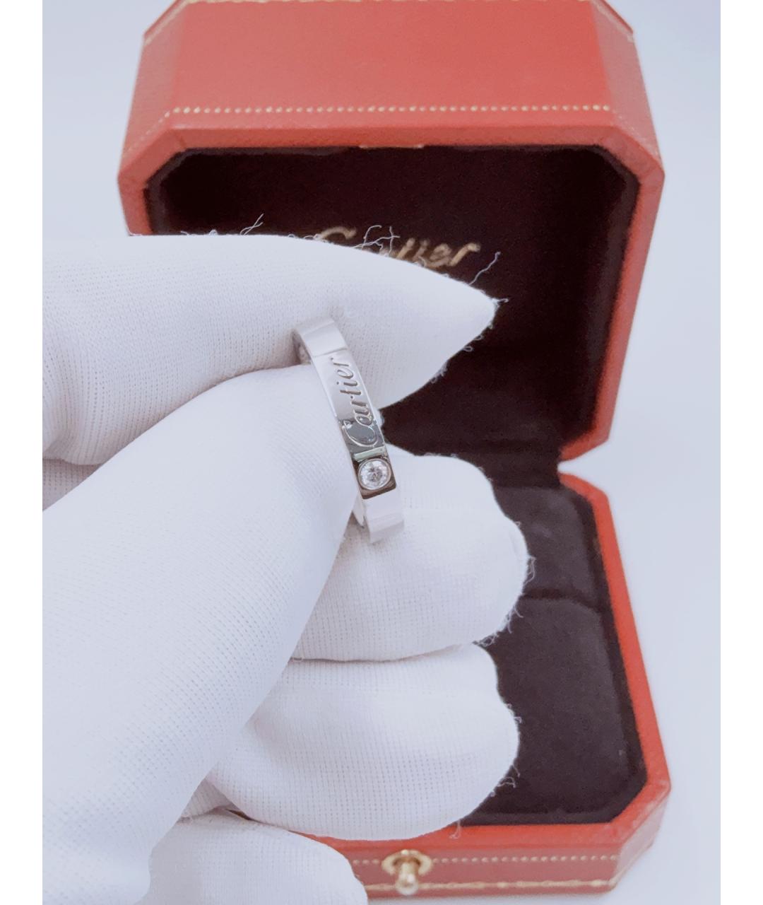 CARTIER Серебряное платиновое кольцо, фото 5