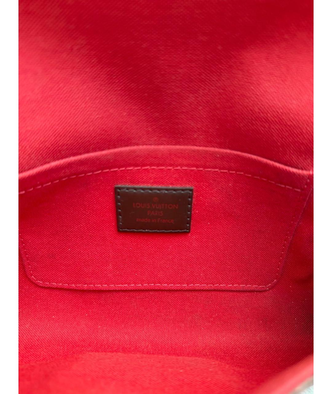 LOUIS VUITTON Коричневая канва сумка через плечо, фото 5