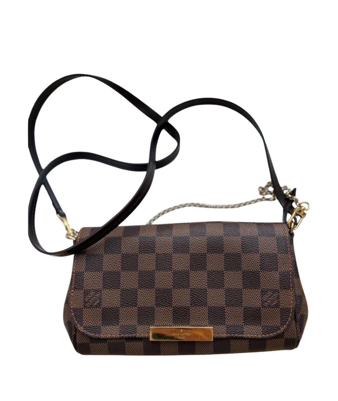 LOUIS VUITTON Коричневая канва сумка через плечо, фото 1